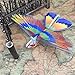 Dilwe Flying RC e-Birds, Remote Control Eagle Parrot Birds Kids Children Toys (Two Types) (Orange and Blue Wing)