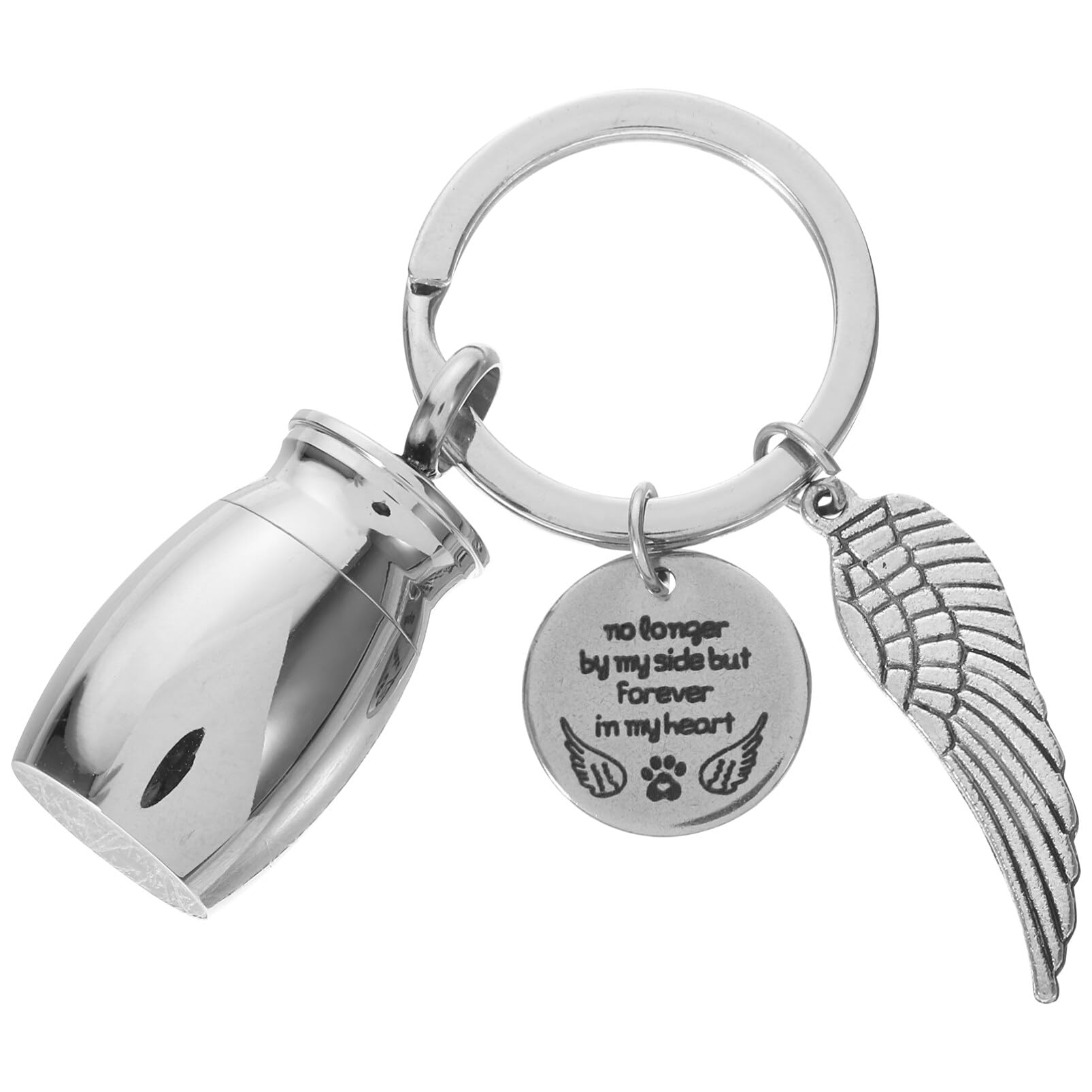 ifundom Small Cremation Urn Keychain Mini Memorial Ashes Holders Key Chain Dog Cat Funeral Key Ring Ashes Keepsake for Human Dog Cat Ashes