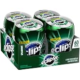 ECLIPSE Spearmint Sugarfree Gum, 60 Count (Pack of 4)