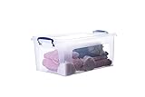 Superio Clear Storage Container with Lid, 16 Quart