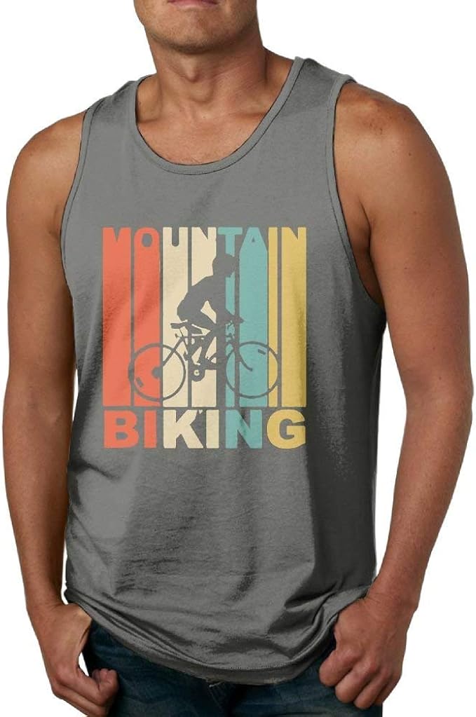 Vintage Mountain Biking Men's ComfortSoft Tank Top Tee Amazon.co.uk