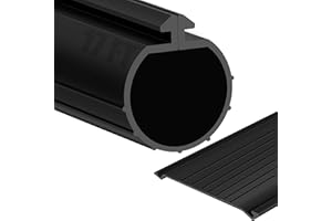 ToLanbbt 17FT Garage Door Bottom Seal Strip for Clopay, EPDM Garage Door Rubber Weather Stripping Replacement for Single Slot, Blocks Cold/Hot Winds, Black