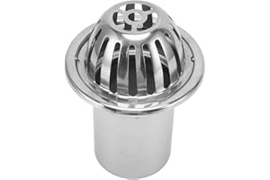 YIHAOSSING Roof Floor Drain,3 Inch Stainless Steel Dome Floor Drain Cover, Non Blocking Rain Bucket Drainage Parts for Outdoor Yard Balcony