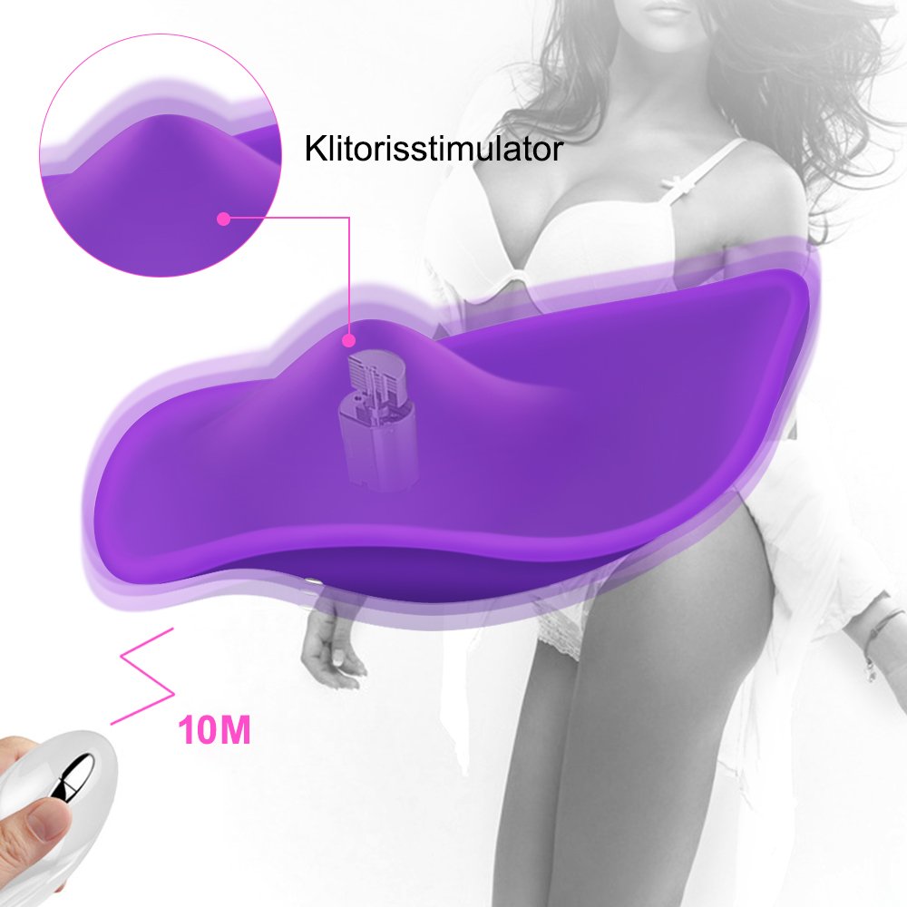 [50% OFF] Auflegevibrator für Sie Stimulation der Klitoris mit Fernbedienung, Klein Klitorisstimulator Klitoris Vibrator Panty Pleasure