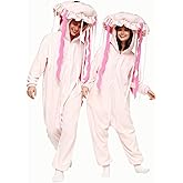 ABPTBAZ Jellyfish Onesie Adult Jellyfish Costume Halloween Onesie Pajamas Funny Cosplay Costumes