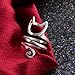 DDLBiz Women Girl Cute Kitten Cat Ring Wrap Finger Ring Adjustable Rings Jewelry Gift