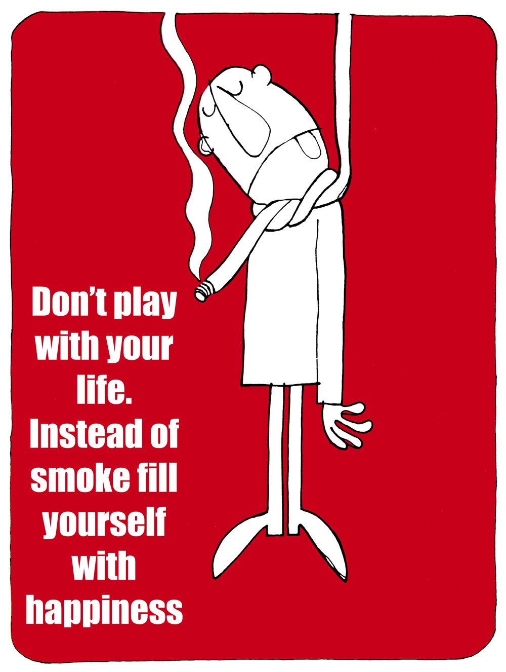 20"x30"Decorative Poster.AntiSmoking wise advise.No smoke.Quote.9437