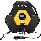 AUDEW Auto Digital Tire Inflator 12V Portable Tire Pump Electric Air Compressor Pump 150PSI Vehicle Inflatable Pump for Car, Truck, Bicycle, RV and Other Inflatables