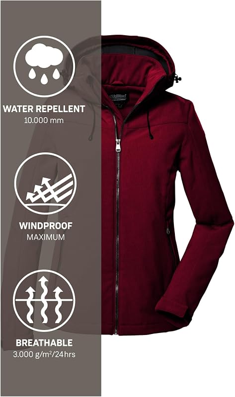 Femme Veste Softshell Doublure Polaire Damen Softshelljacke