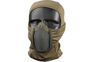 V3COOGOGEAR Tactical Airsoft Balaclava Mesh Mask Hood Headwear Ninja Style Mouth Protection for Airsoft Paintball