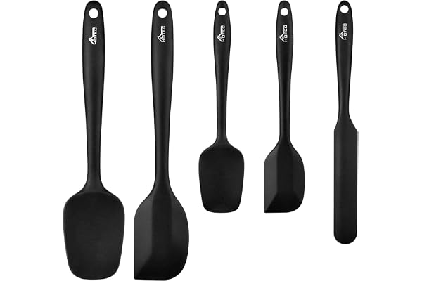 Hotec Silicone Spatula, Baking Spatula, Food Grade Kitchen Utensils for Cooking and Mixing, Heat Resistant Non-Stick BPA Free
