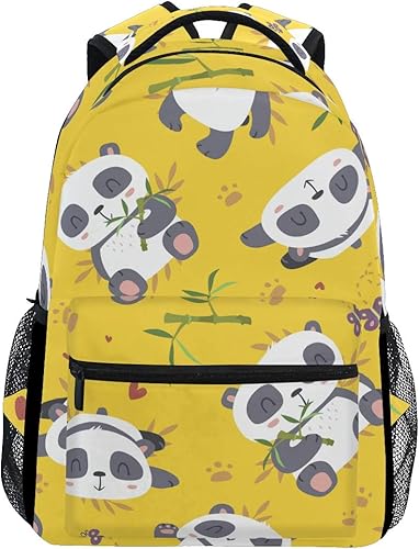 Amazon 面白いパンダカジュアルバッグ リュック リュック ショルダーバッグ 流行 おしゃれ 人気 ラップトップバッグ こども 通勤 通学 Fvfv リュックサック
