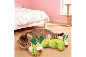 Caterpillar-Shaped Decorative Pillow, Plush Stuffed Pillow with Herbal Filling, 9x2.6x2 Inch Soft Cushion for Home Decor