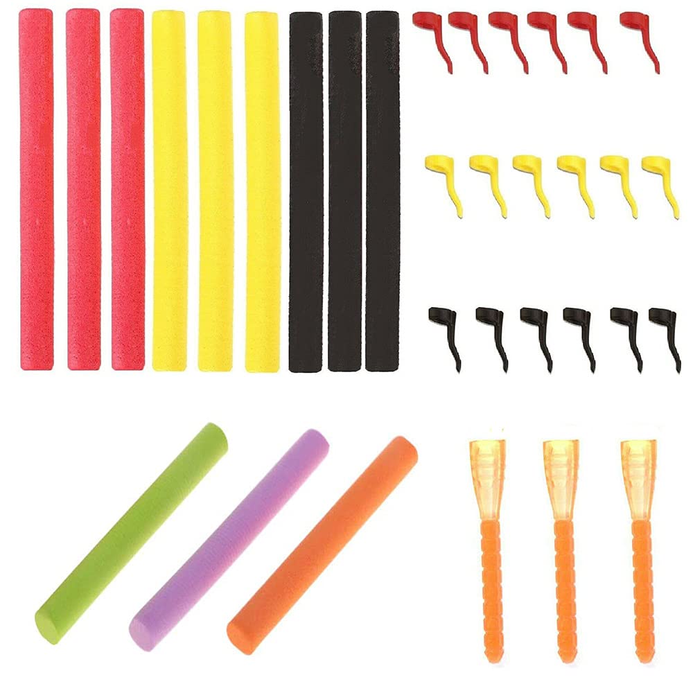 NganSuRong Fishing Zig Rig Foam Multi Kit Aligners Pop Up Carp Terminal Tackle Aligna Bait Line Chod Hooks Sticks Rigs Tool Pack of 33
