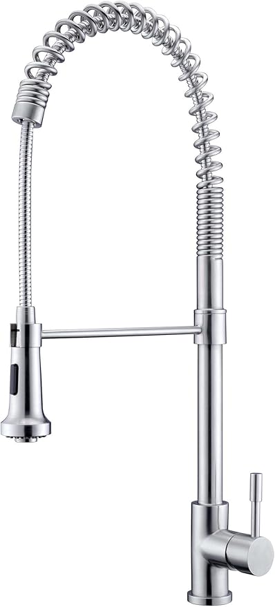Purelux Kingkong Commercial Style Coiled Spring Kitchen Faucet