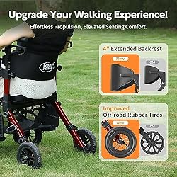 2 in 1 Walkers for Seniors with Seat, VOCIC
