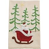 Mud Pie Christmas Santa Sleigh Towel Set