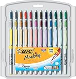 BIC Marking Permanent Marker Fashion Colors, Ultra Fine Point, Assorted Colors, 36-Count (Office Product)