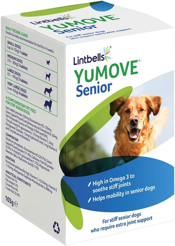 Lintbells YuMOVE Senior Dog Joint Supplement for Older Stiff Dogs 120