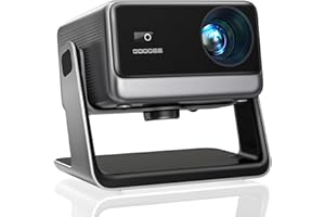 GooDee Video Projector With Wifi And Bluetooth, Smart Movie System/ Dolby Audio/ Auto Focus & Keystone Portable Projector, 4k Video Decode & 1080p Native For Home Theater / Outdoor