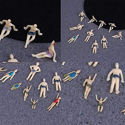 ZHIRCEKE 30pcs Architektonische Sandtisch Modell Material Mini künstliche Person Dekoration Figuren,Verschieden Sitzende… – Bild 2