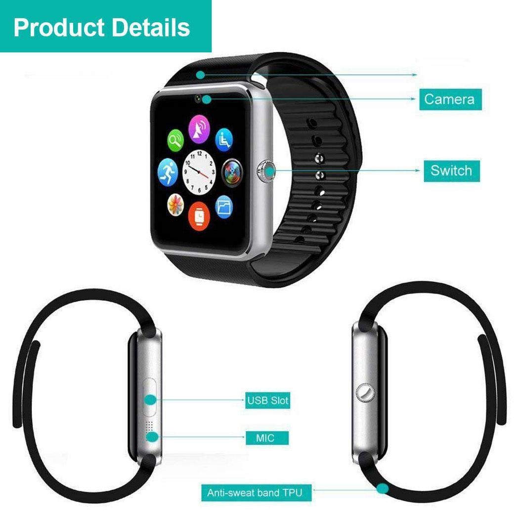 Yealsha Men Women Unisex Bluetooth Smart Watch Monitor Fitness Waterproof Wri Smart Watches