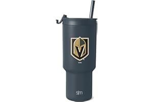 Simple Modern Officially Licensed NHL San Jose Sharks 30 oz Tumbler with Flip Lid and Straws | Hockey Insulated Cup Stainless Steel | Gifts for Men Women | Trek Collection | San Jose Sharks