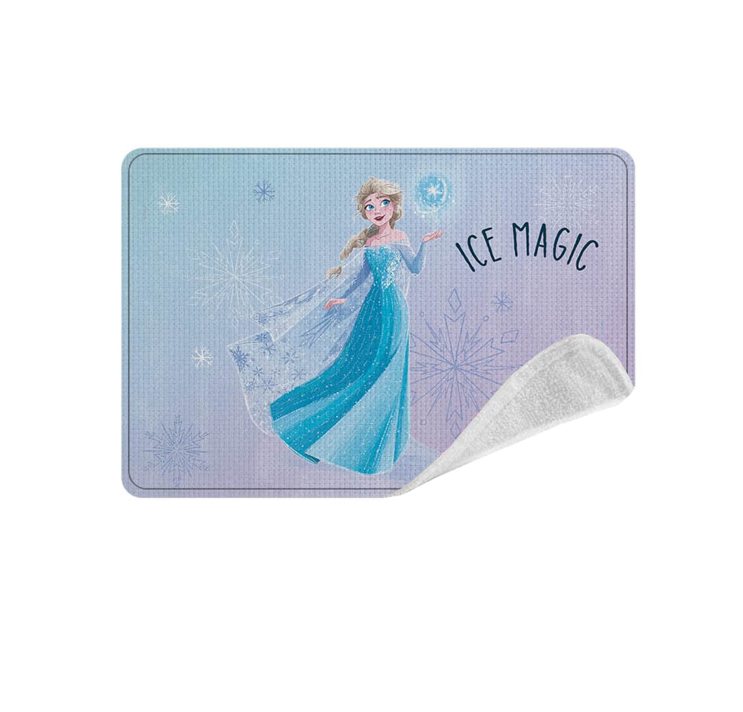 ICE TOYS Desk Protector Fabric Placemat for Girls 30 x 40 cm 100% Polyester for School Travel Gift (Fronzen)