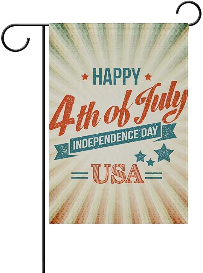 Not Applicable Outdoor Yard Flag, 4 De Julio Bandera De La Familia del