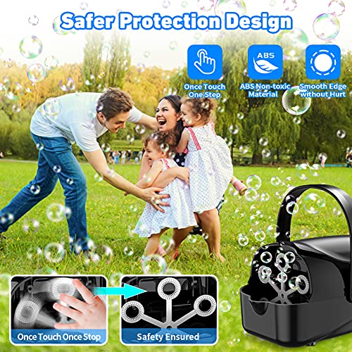 Bubble Machine, Automatic Bubble Blower for Kids Outdoor, Portable