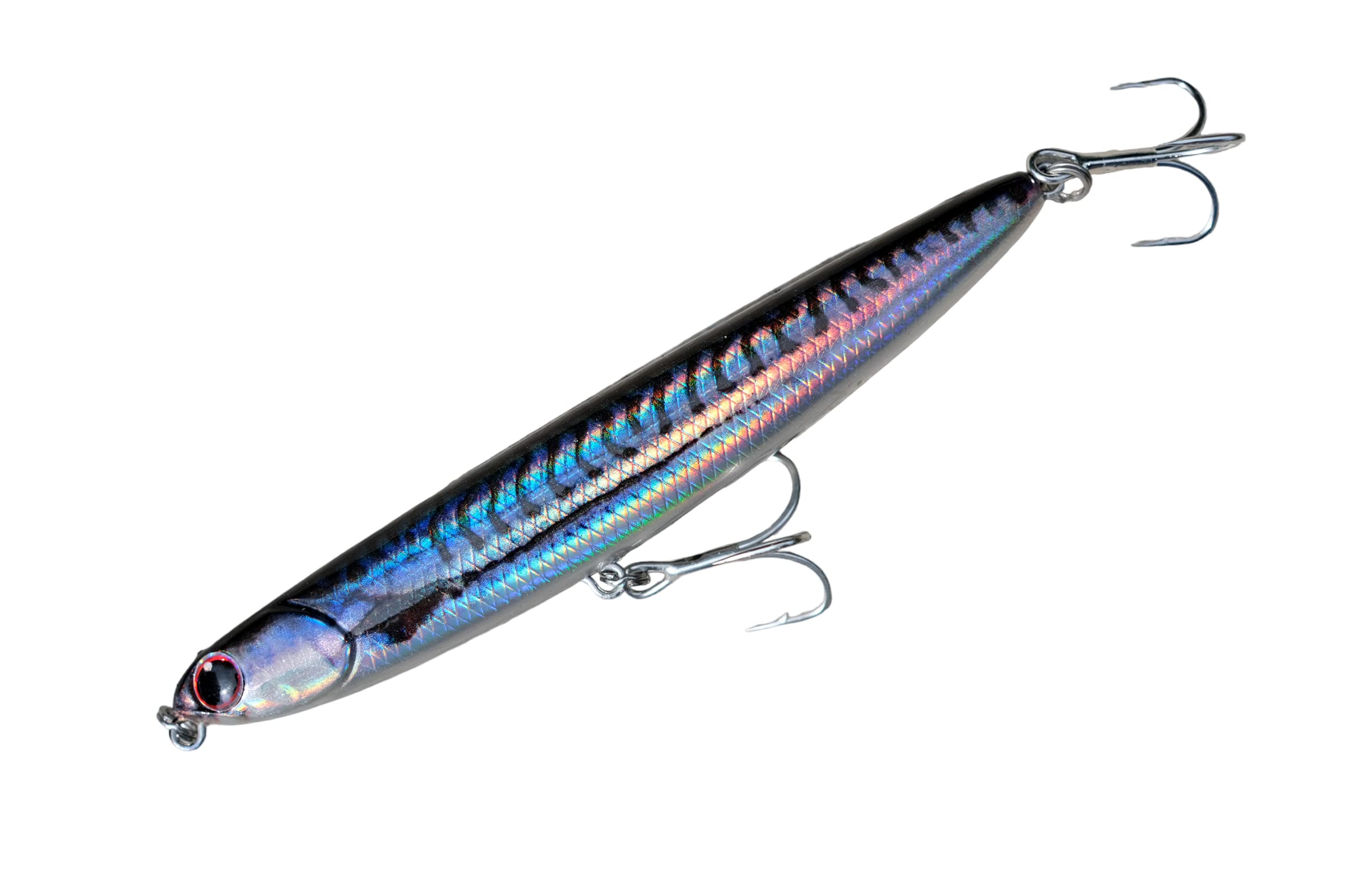momolures - Salty Skimmer 110mm 14g bass lures topwater pencil bait sea fishing (LIVE MACKEREL (Silent))