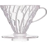 Hario V60 Plastic Coffee Dripper, 02, Clear