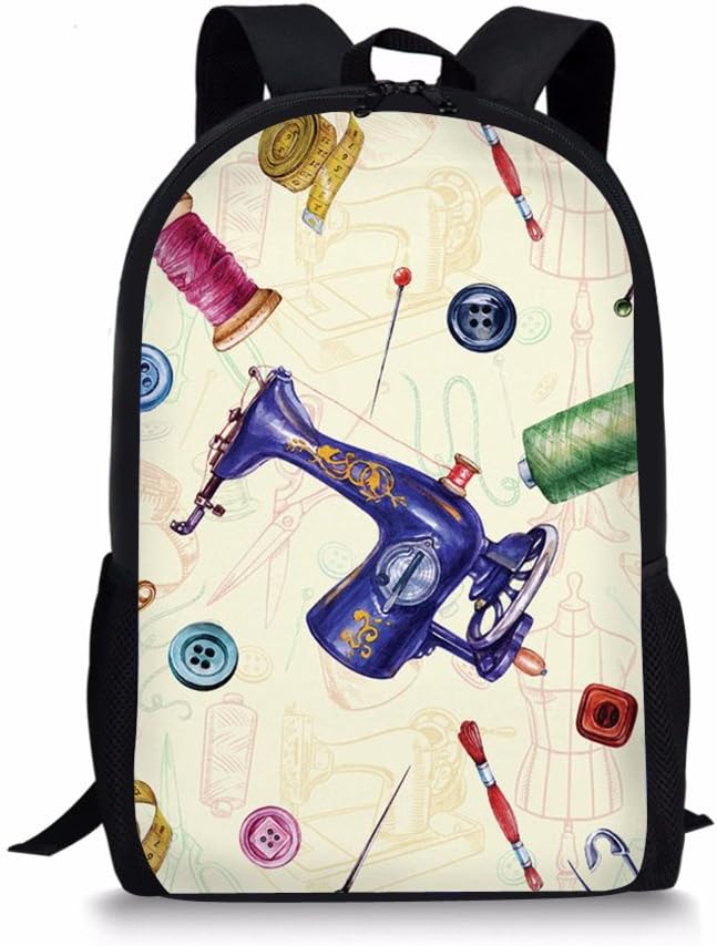 Dreamkai Lovely Print Girls Backpack Huge Laptop Back To School Daypack Storage Teens