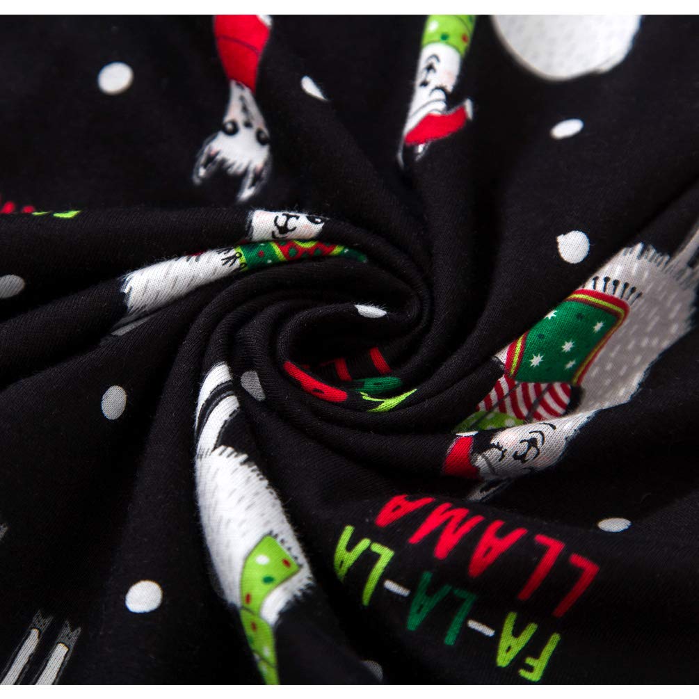 ENJOYNIGHT Women\'s Cute Sleeveless Print Tee and Shorts Sleepwear Tank Top Pajama Set (Large, Alpaca)