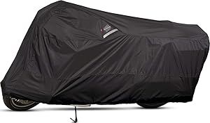 Guardian By Dowco - WeatherAll Plus Indoor/Outdoor Motorcycle Cover - Lifetime Limited Warranty - Reflective - Waterproof - UV Protection - Heat Safe - Moisture Guard Vent - Black - XXXL [ 50006-02 ]