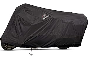 Dowco Guardian 50004-02 WeatherAll Plus Indoor/Outdoor Waterproof Motorcycle Cover: Black, X-Large