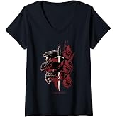 Womens Game of Thrones Targaryen Dragons V-Neck T-Shirt