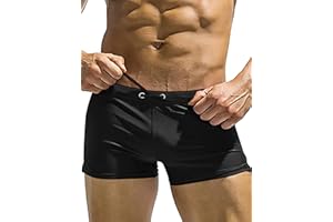 COOFANDY Mens Swim Briefs Square Cut Swim Trunk Swimming Short Swimwear Boardshort S-XXL