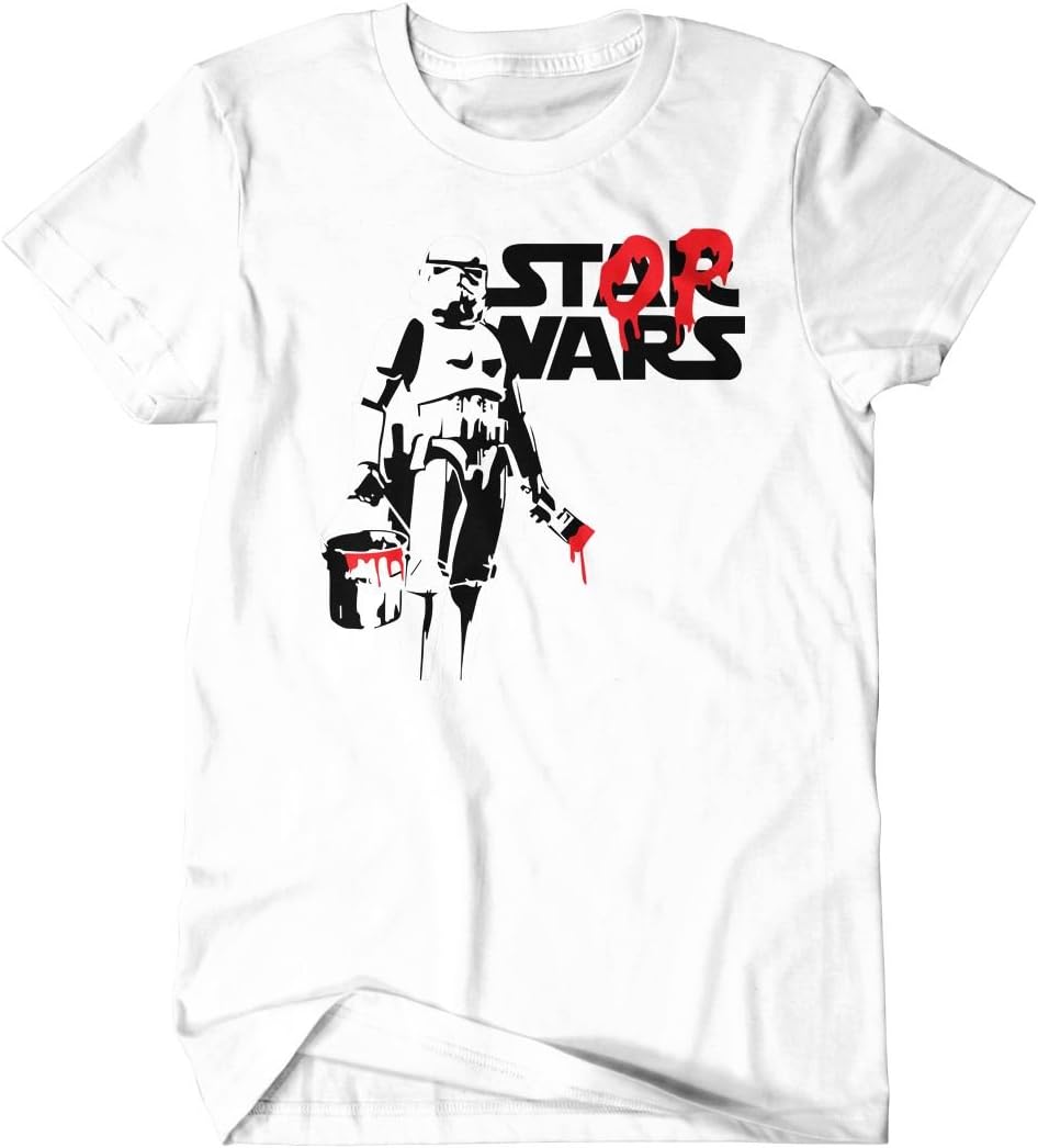 Stop Wars Inspired Urban Street Art Graffiti Mens T Shirt