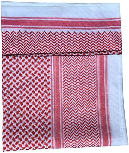Kharadin Men's Square Muslim Scarf Keffiyeh Shemagh