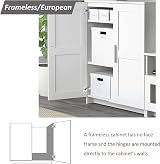 Lookka Cabinet Hinges 2 Pack Concealed Full Overlay 15x12x3cm Nickel view 9
