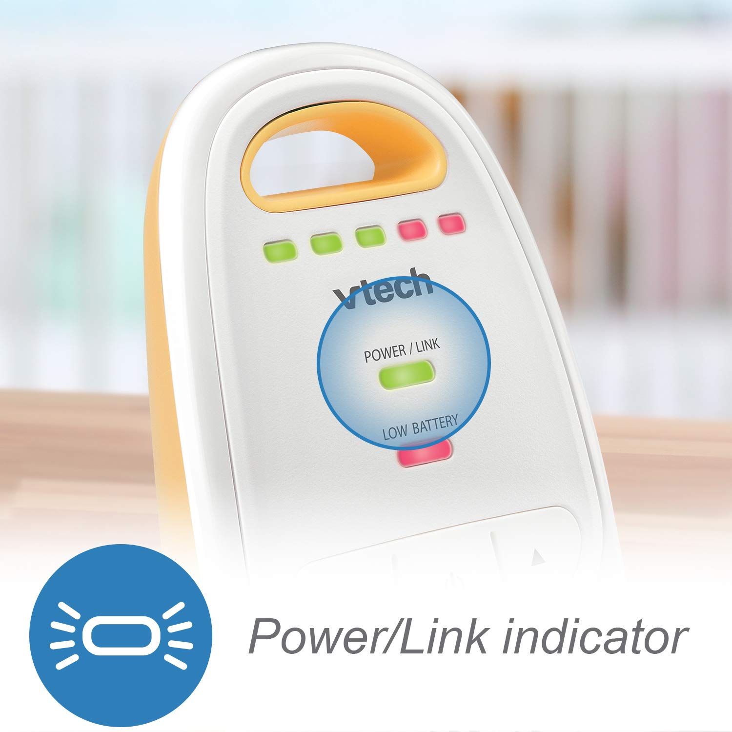 VTech DM111 Audio Baby Monitor with up to 1, 000 ft of Range, 5-Level Sound Indicator, Digitized Transmission & Belt Clip : Baby