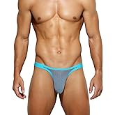 Casey Kevin Men's Thongs Underwear Sexy Mesh Tagless G-strings
