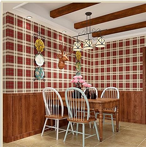Amazon Ayzrアメリカンスタイル地中海ラティス壁紙 リビングルームテレビ 寝室レストラン ソファ背景壁壁紙 Arwa84r86sf46s105 壁紙
