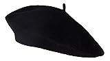 TOP HEADWEAR Wool Blend Fashion French Beret, Black