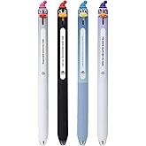 MOZXIRZ 4 Pcs Cute Gel Pens Cartoon Penguin Retractable Pens 0.5mm Black Ink Writing Pen Kawaii Animal Chick Pen for Women Men Office School Supplies (4Pcs Penguin)