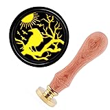 CRASPIRE Crow Wax Seal Stamp Halloween Flying Raven