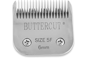 Geib Buttercut Stainless Steel Dog Clipper Blade, Size-5F, 1/4-Inch Cut Length,Red