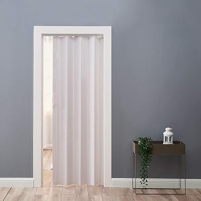 Panana PVC Folding Door White Gloss Concertina Accordion Internal Plastic