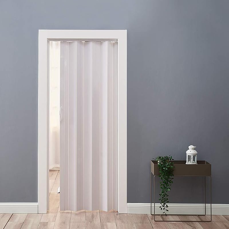 Panana PVC Folding Door White Gloss Concertina Accordion Internal Plastic